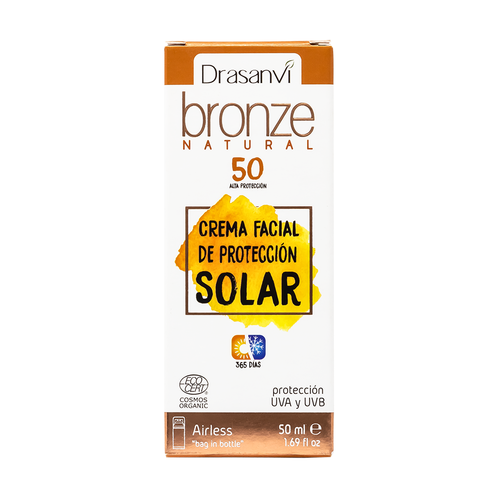 Drasanvi - Sun Protection Face Cream SPF50 Ecocert BIO 50 ml Bronze