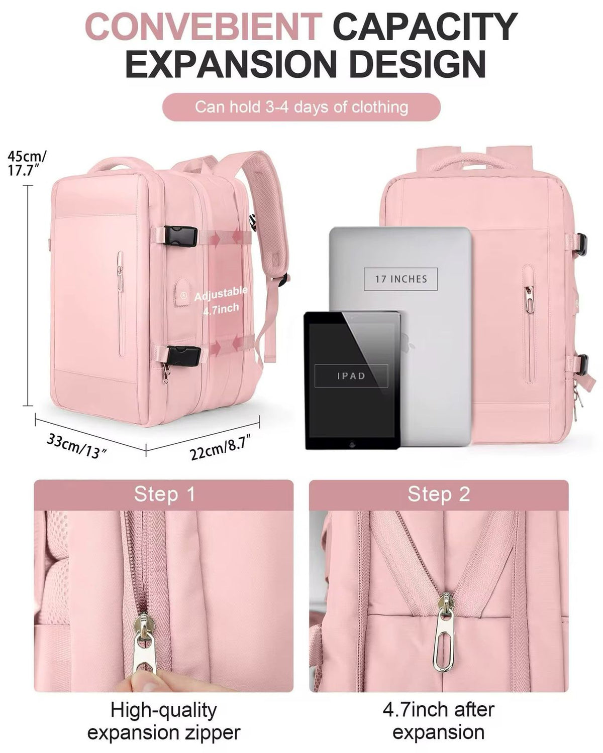 Çante Udhetimi ngjyre Roze
