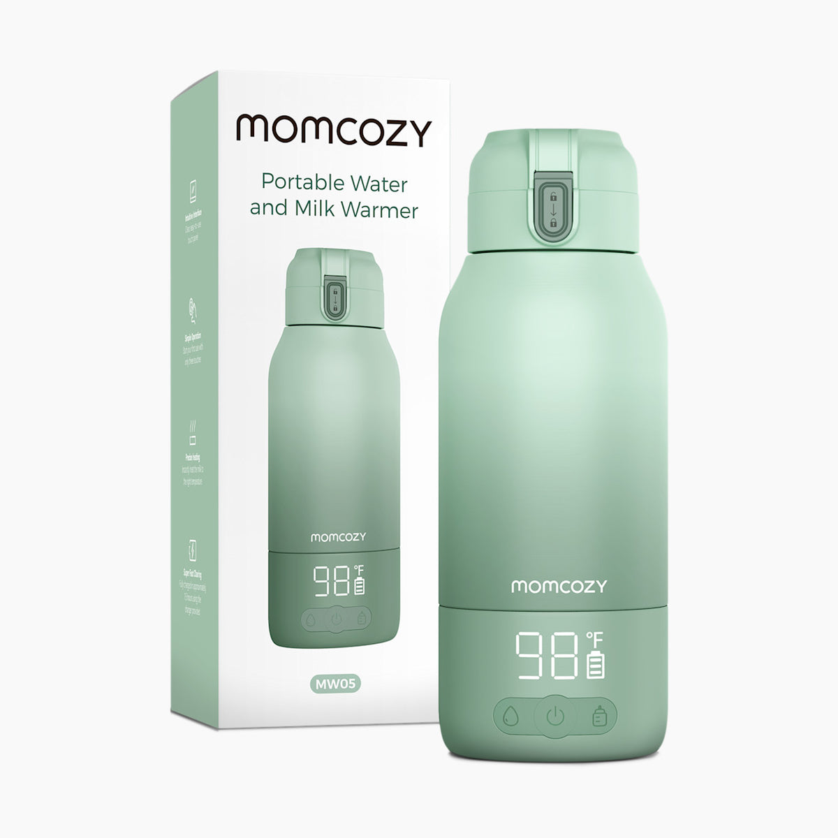 Momcozy Ngrohës Portativ për Qumësht Gjiri dhe Ujë, Ideal për Udhëtime