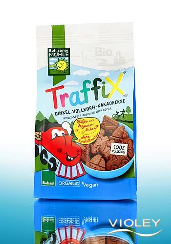 Bohlsener Mühle - Traffix Organic Whole Spelt Biscuits with Cocoa, 125 g