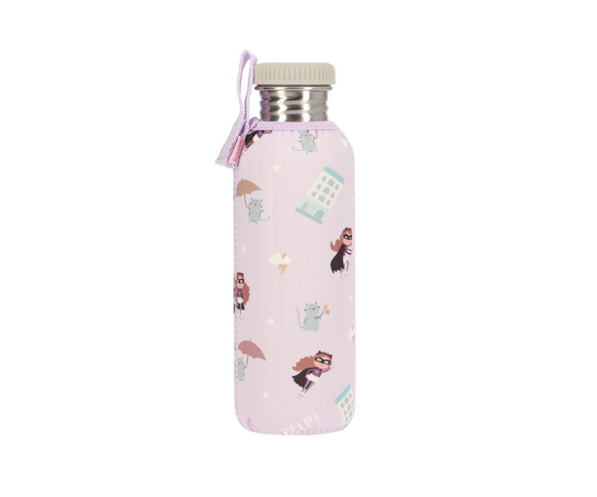 Tutete Steel Bottle with Mustard Rainbow Cover 750ml (Termues)