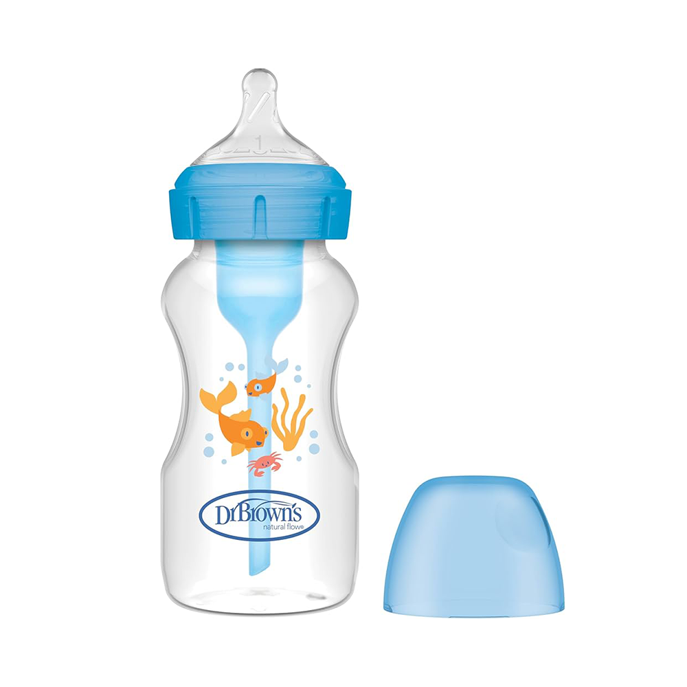 Dr. Brown's – Biberon Blu me Yje dhe Grykë (Sippy Spout)