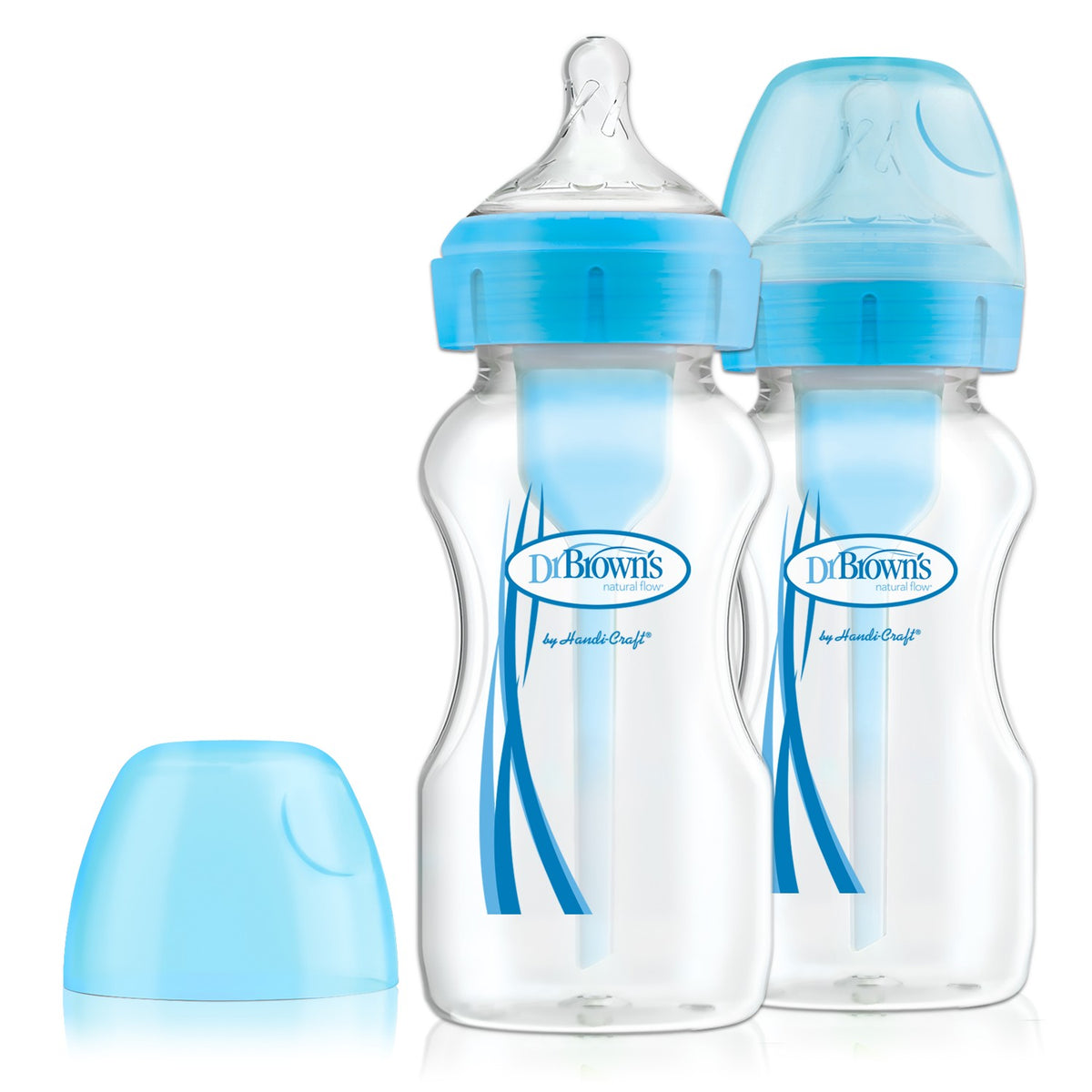 Dr Brown's Options+ Anti-Colic Blue Twin Pack 270ml (Set Bibronash Grykgjer)