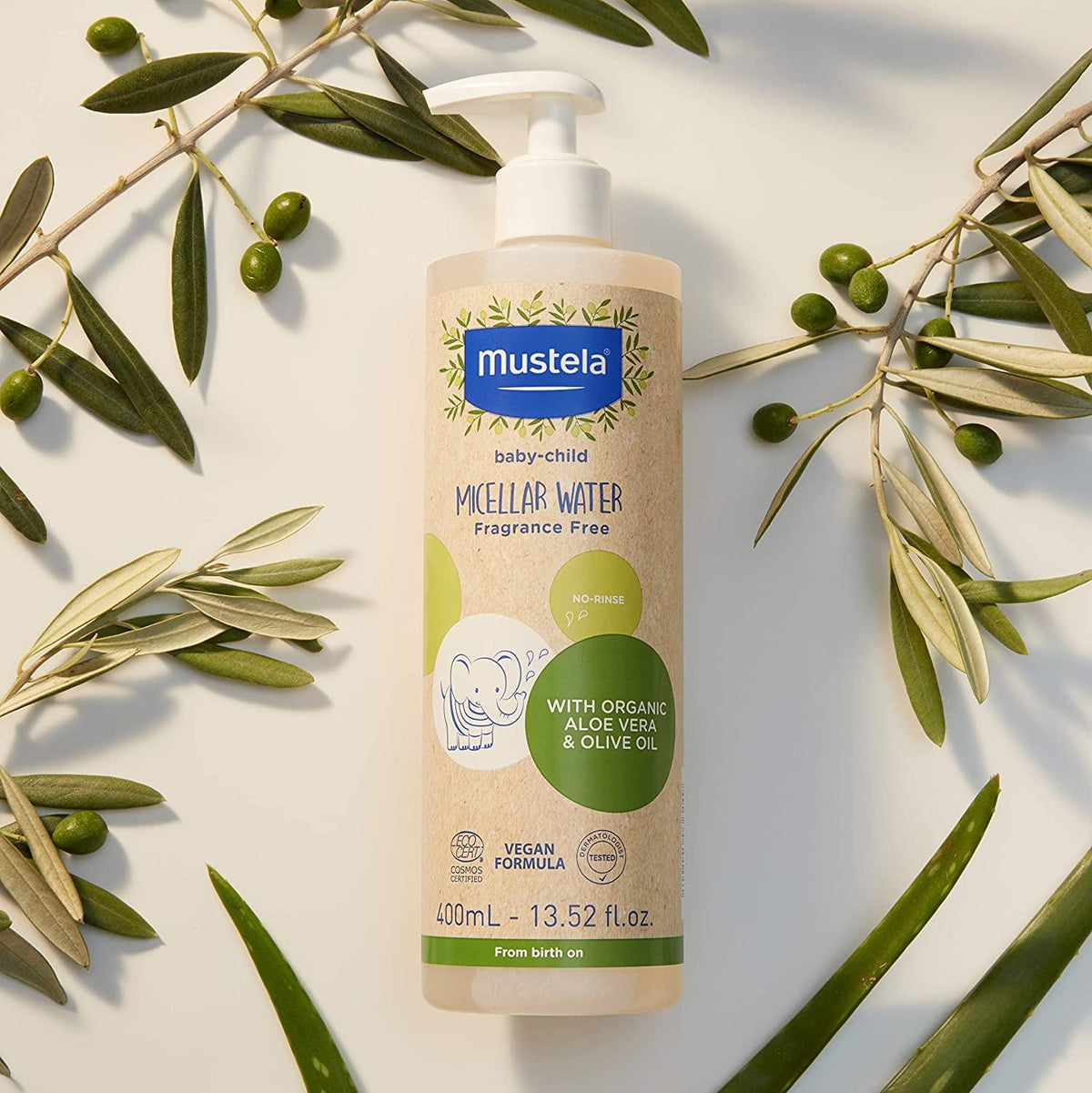 Mustela- Ujë micellar i certifikuar organik pa shpëlarje