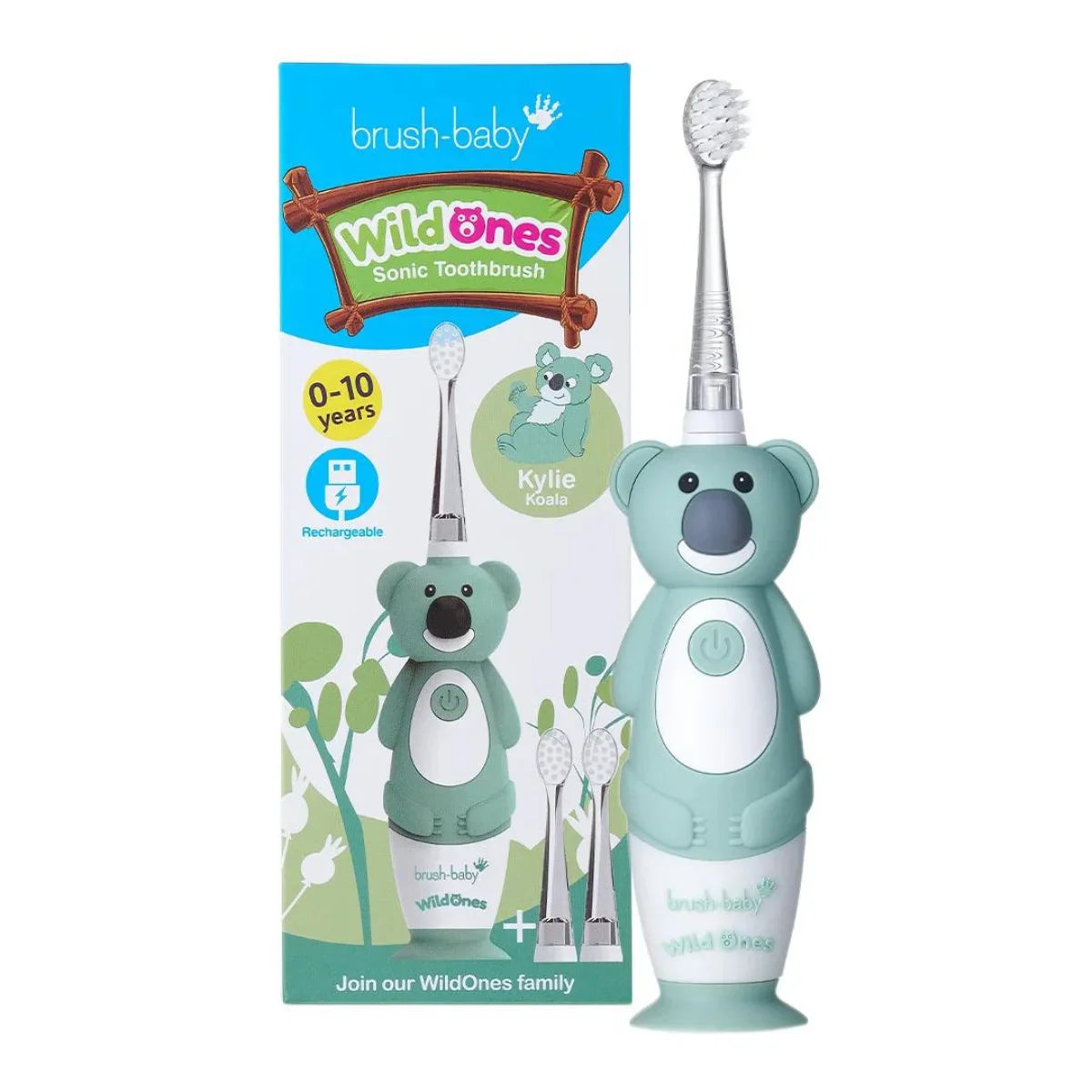 Brush Baby WILDONES Furcë dhëmbësh elektrike, e rikarikueshme
