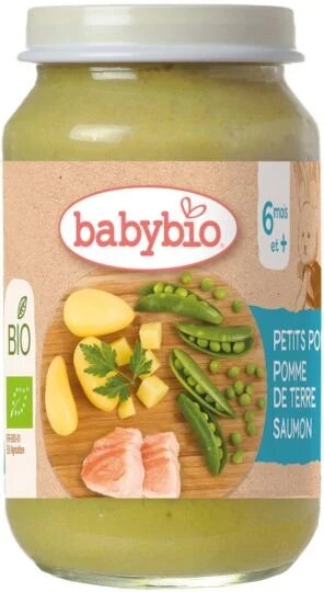 Babybio Peas Potato Salmon Jar +6months *200gr