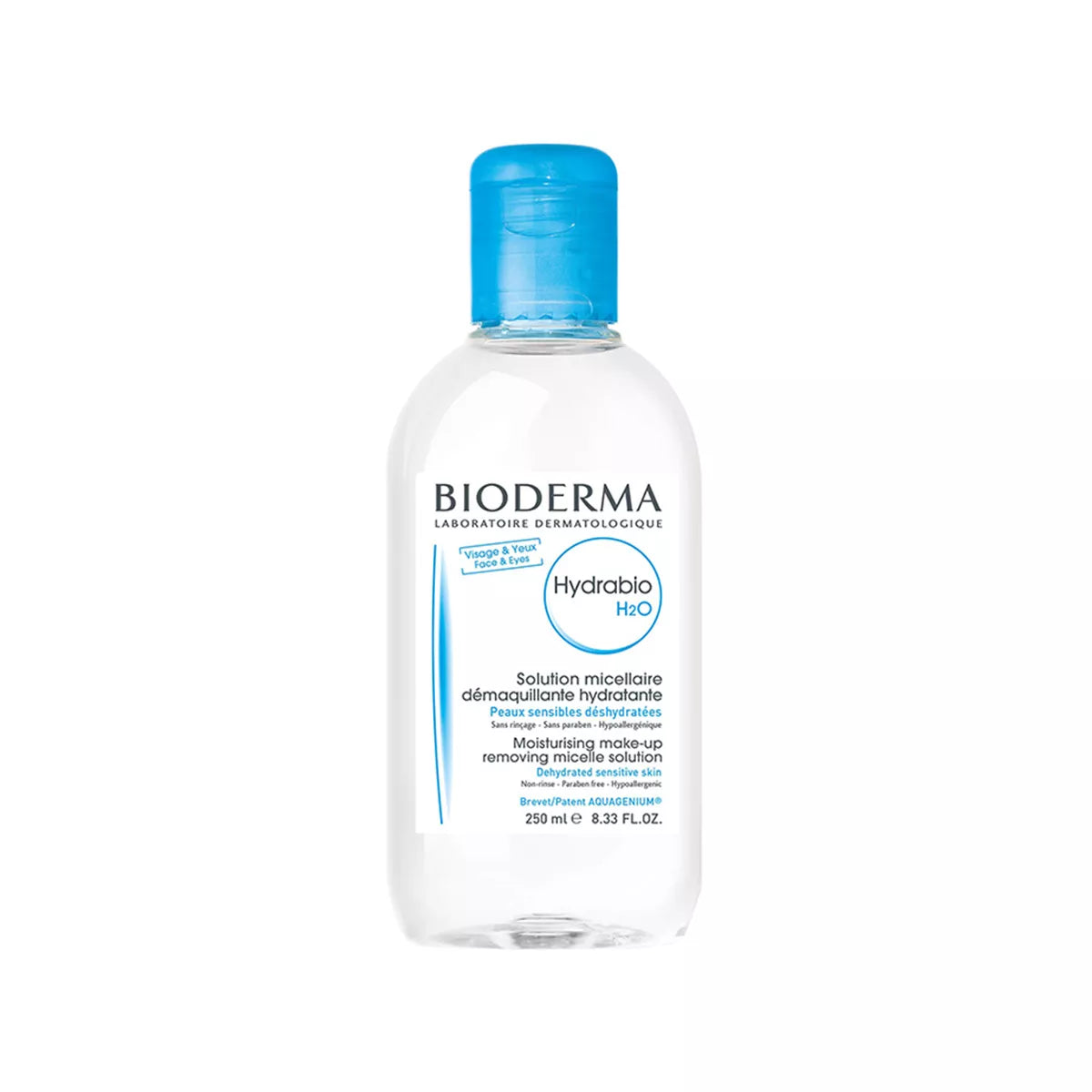 Bioderma Hydrabio H2O – Ujë Micelar Pastrues dhe Heqës i Make-up