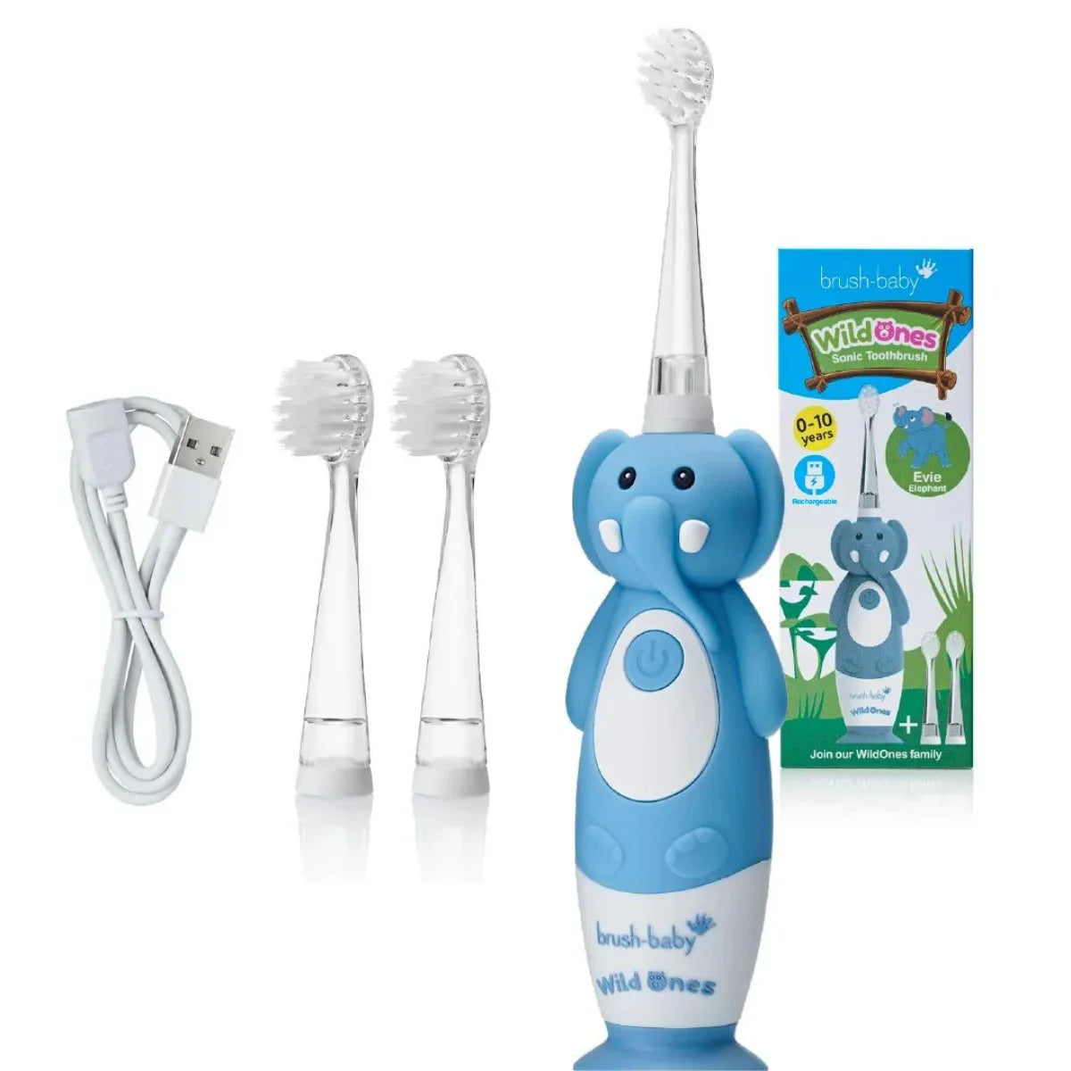 Brush Baby WILDONES Furcë dhëmbësh elektrike, e rikarikueshme