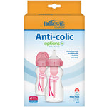 Dr Brown's Options+ Anti-Colic Blue Twin Pack 270ml (Set Bibronash Grykgjer)