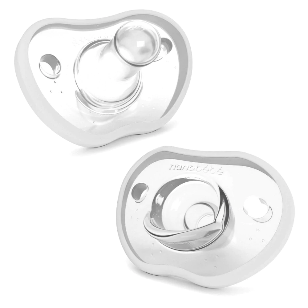 Nanobebe - flexy soothers extra soft teat 0-3m ,2cope White