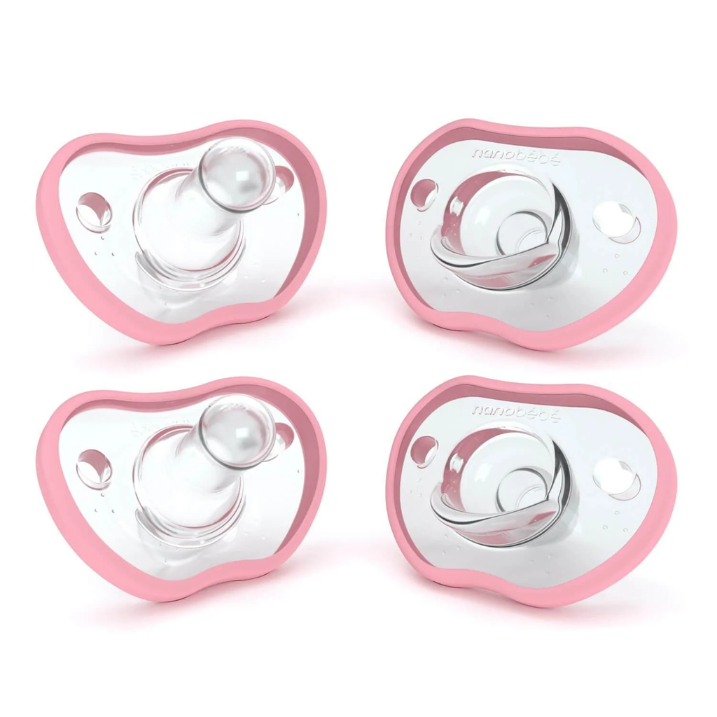 Nanobebe - Flexy soothers extra soft teat 0-3m, 2cope ,roze