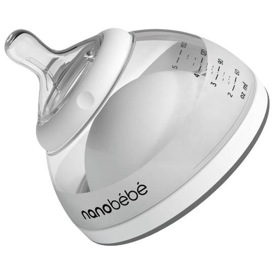 Nanobebe -Breastmilk Bottle 0m+ ,150ml Gri