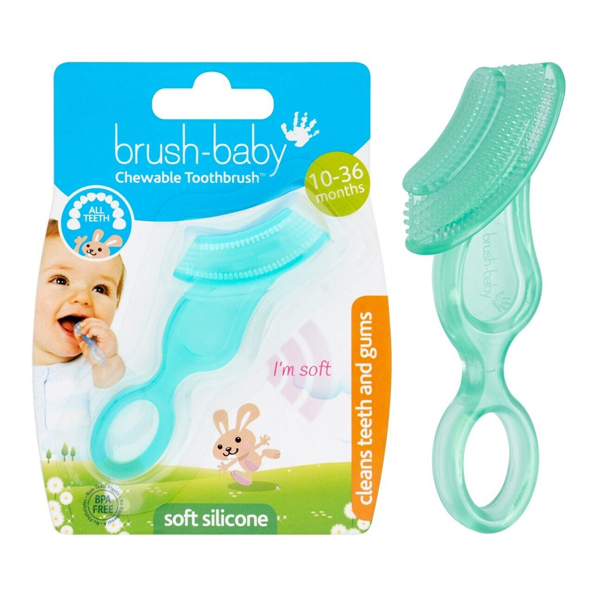 Brush BabyFurcë dhëmbësh e kafshueshme (set 2 copë)