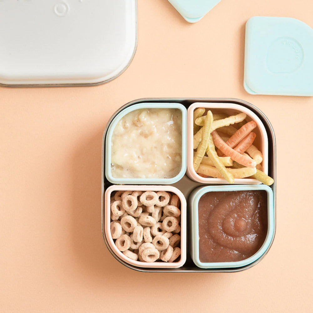 Seti i drekë GrowBento (Chrome/Peach) Miniware