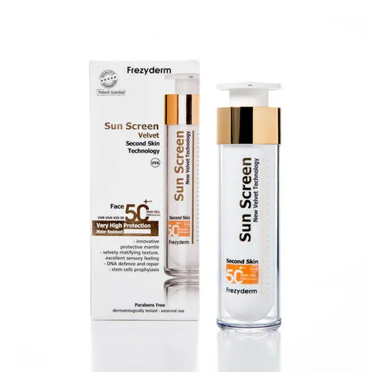 FREZY DERM- SUN SCREEN VELVET FACE SPF 50+