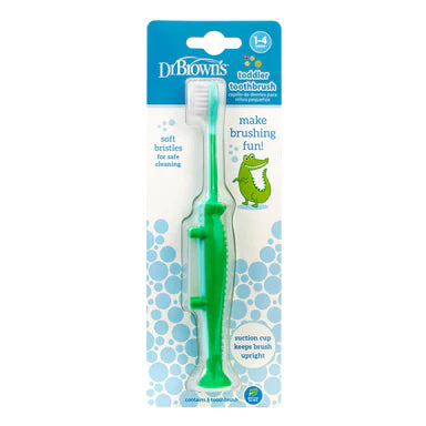 Furçë dhëmbësh krokodil jeshil (1-4 vjec)