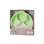 Seti "Healthy Meal" (Vakt i shëndetshëm) - Pjata me ndarje (Vanilla/Keylime) Miniware