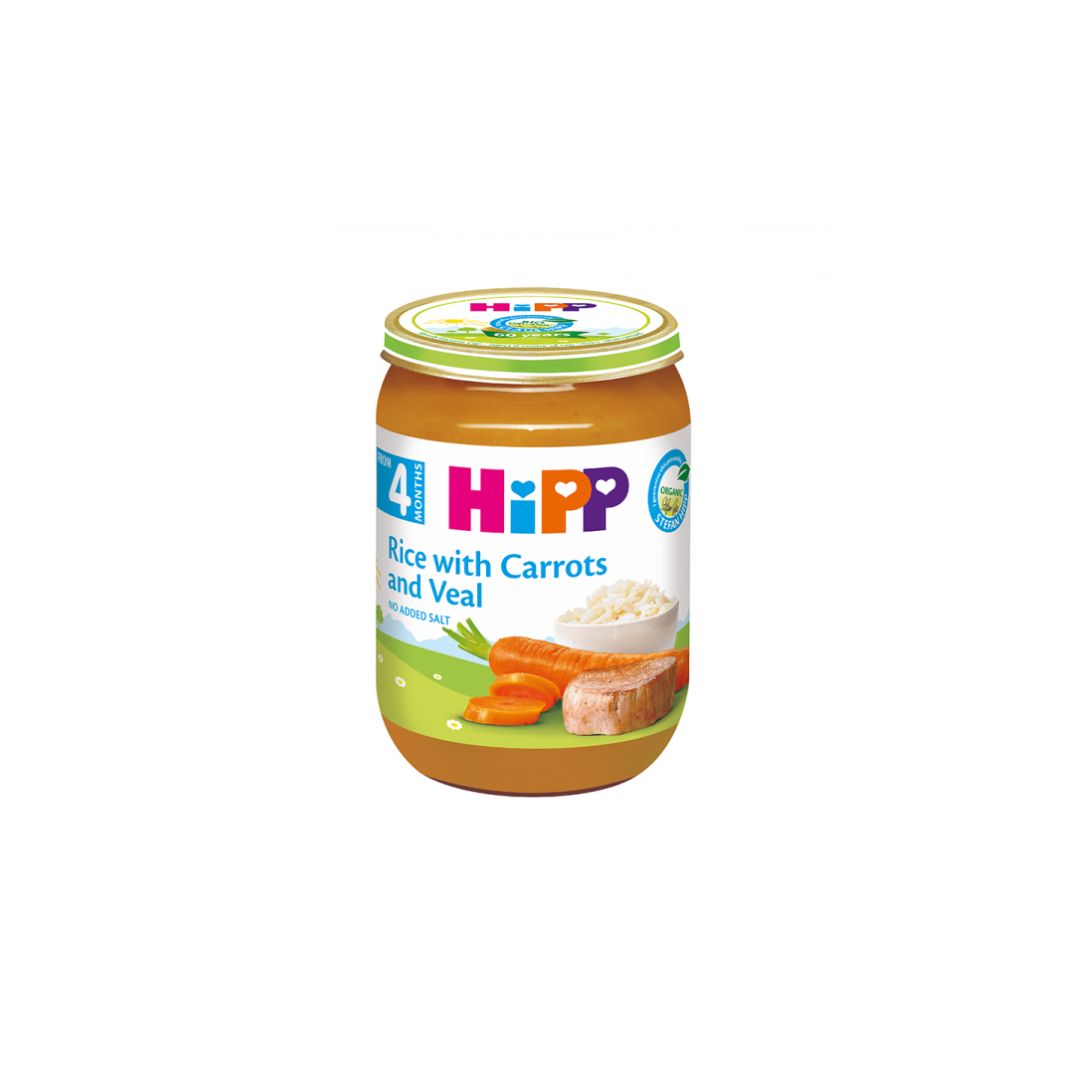 HiPP Organic Oriz me Karrota dhe Viç