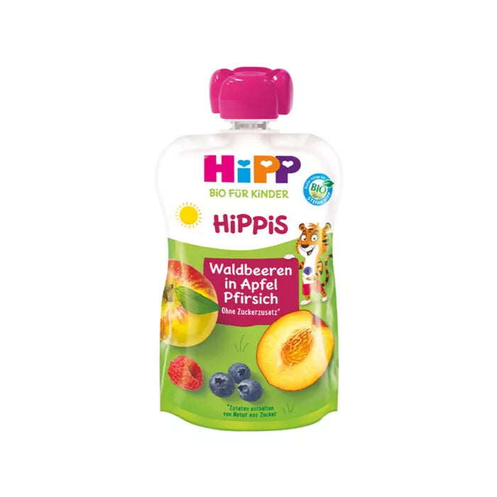 Hipp – HiPPiS fruta pylli, mollë dhe pjeshkë(4m+)