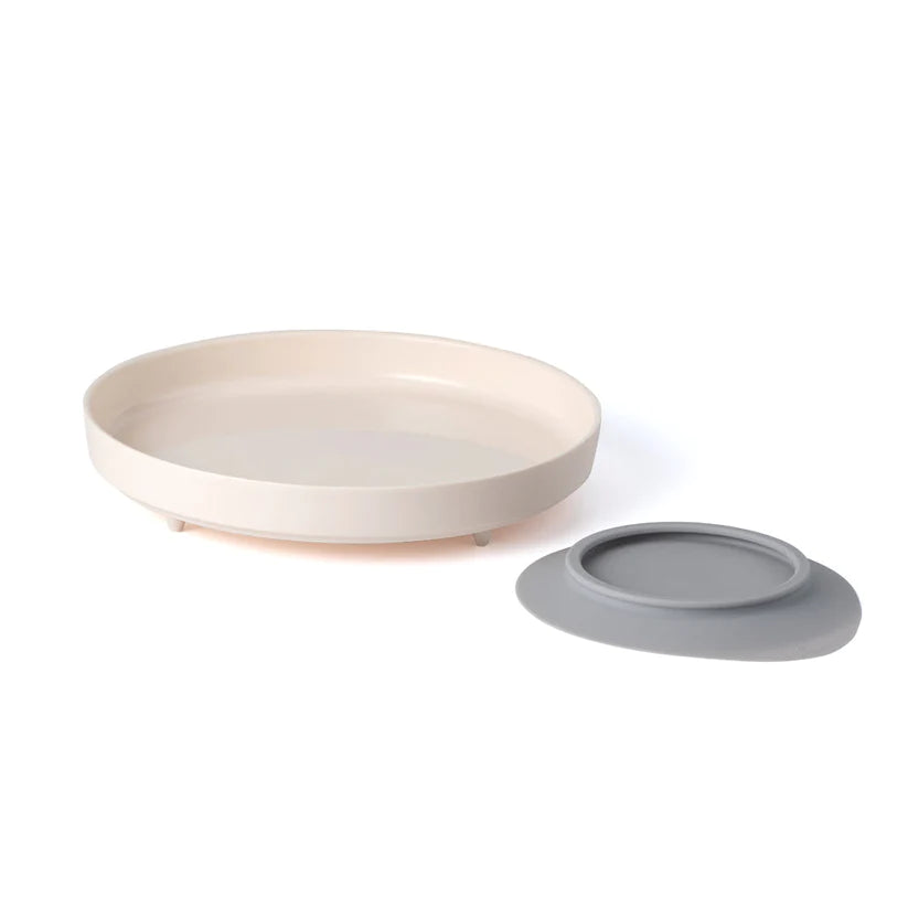 Seti "Healthy Meal" (Vakt i shëndetshëm) - Pjata me ndarje (Vanilla/Peach) Miniware
