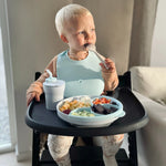 Seti "Healthy Meal" (Vakt i shëndetshëm) - Pjata me ndarje (Vanilla/Aqua) Miniware