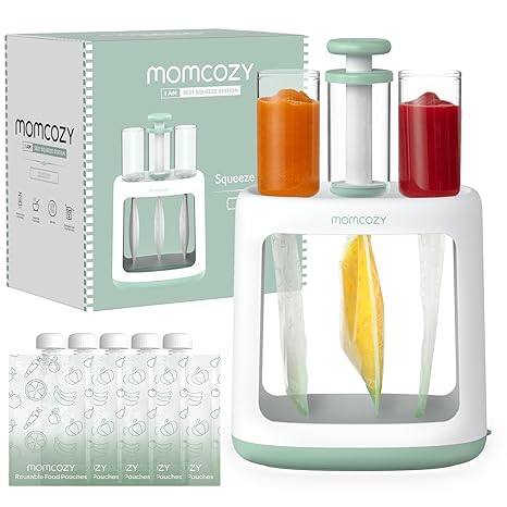 Momcozy Përgatitës Ushqimi për Bebe me Ruajtje Pureje