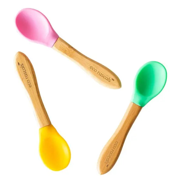Eco Rascals- BAMBOO SPOONS FOR BABIES AND TODDLERS 4M+