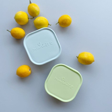 Snack Bowl (Vanilla/Aqua) Miniware
