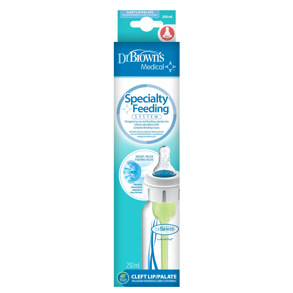 Shishe plastike për lindjet premature, Specialty Feeding, 250 ml, (grykë e ngushtë)