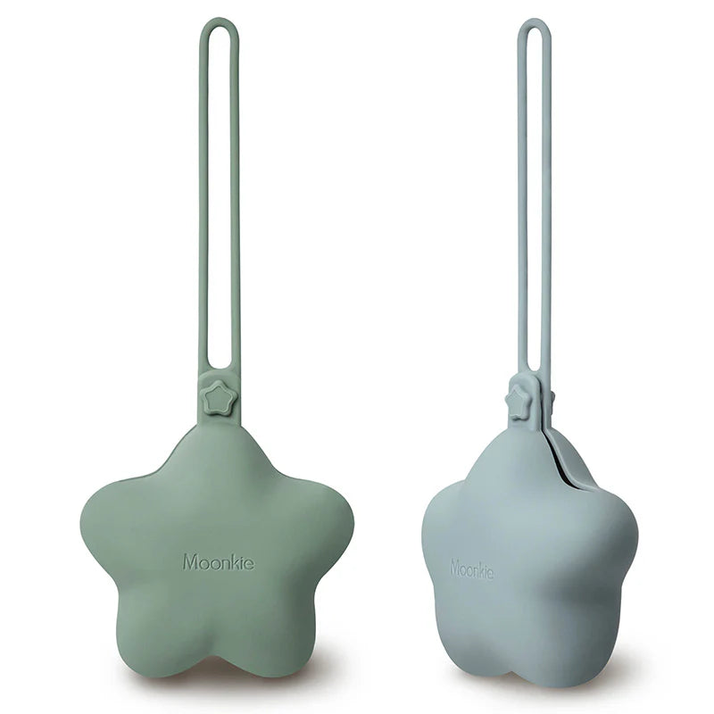 Silicone pacifier holders MOONKIE ( Sete SelikoniMbajtes Biberoni )