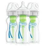 Set me 3 biberona 270ml, grykë gjerë, për beba 0m+, material plastik