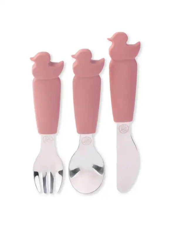 Eco Rascals- SILICONE CUTLERY DUCK