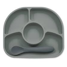 Yümi – Silicone Plate and Spoon Set ( Sete Ushqimi )