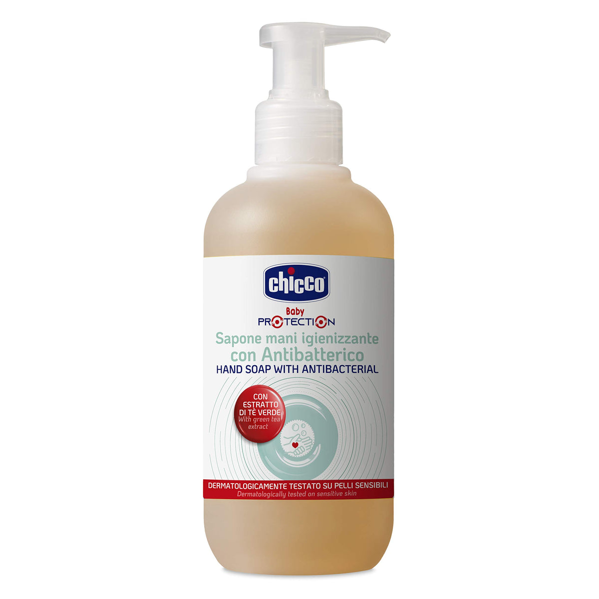 Chicco Baby Protection Sapun Duarsh Antibakterial me Ekstrakt Çaji Jeshil