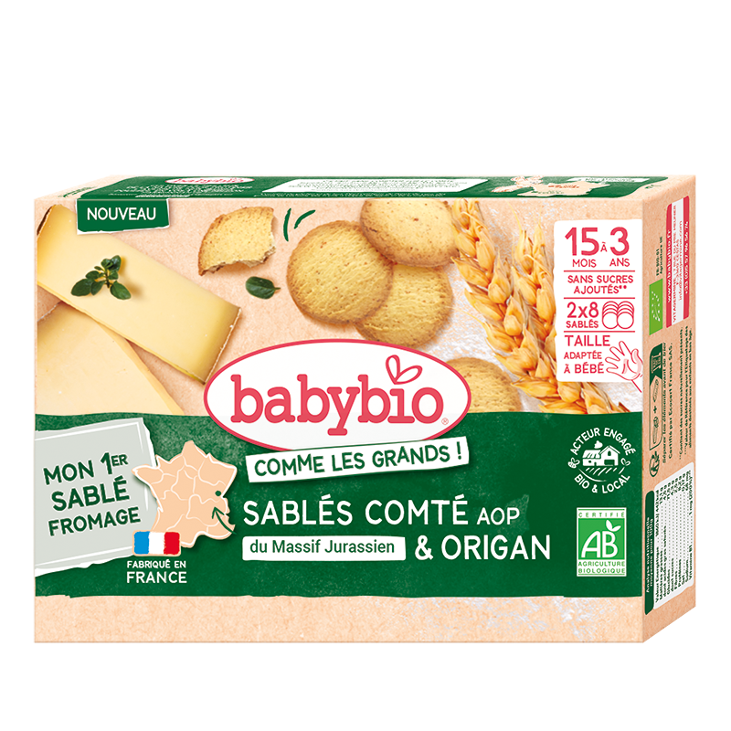 Babybio Biskota me Djathë dhe Oregano – 15m+