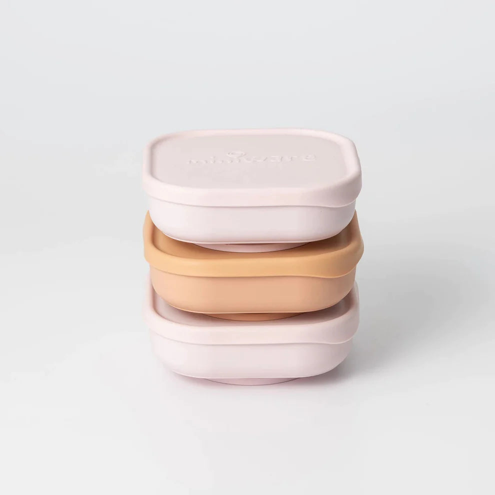 Seti i tasave të ushqimit (Snack Bowl) - Pako me 3 copë (Aqua/Grey/Keylime) Miniware