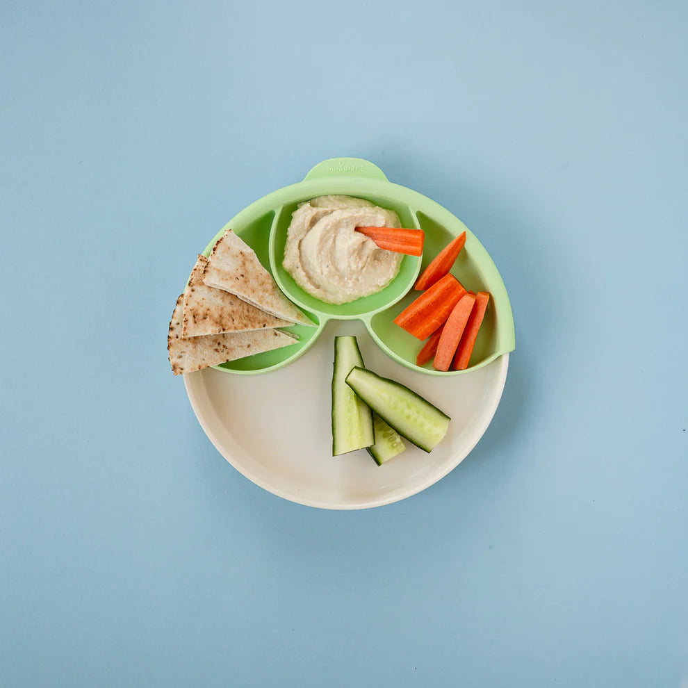 Seti "Healthy Meal" (Vakt i shëndetshëm) - Pjata me ndarje (Vanilla/Keylime) Miniware