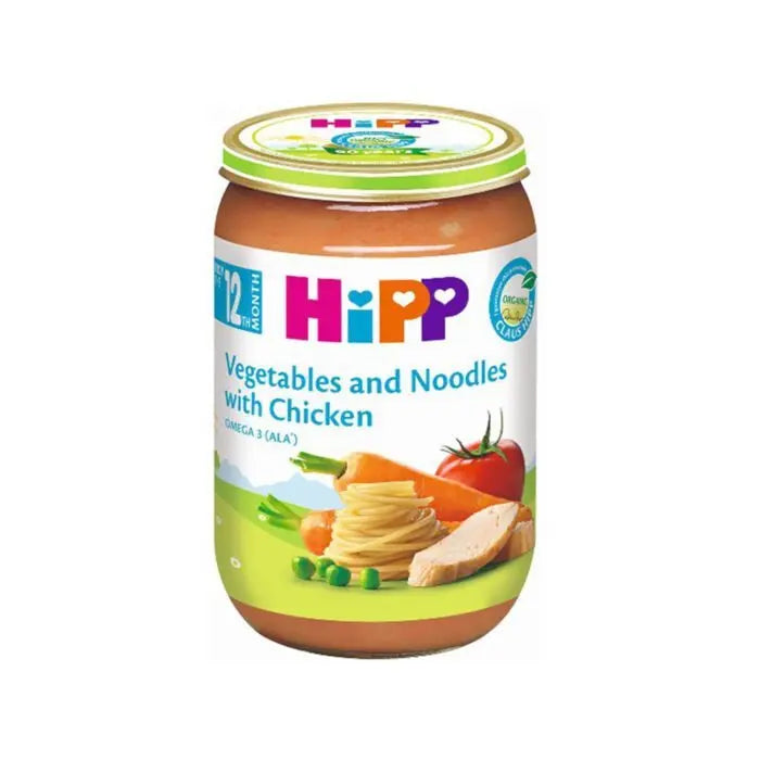 HiPP – Pure perimesh me makarona dhe pulë (12m+)