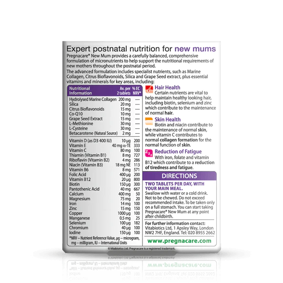 Vitabiotics – Pregnacare New Mum