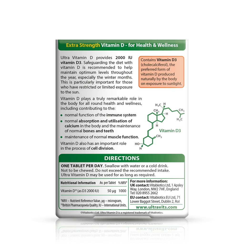 Vitabiotics – Ultra Vitamin D 1000 IU