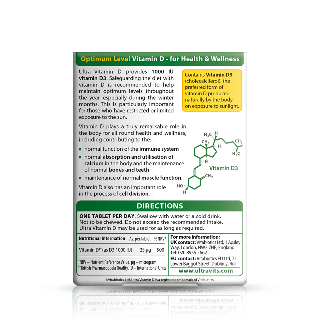 Vitabiotics – Ultra Vitamin D 1000 IU